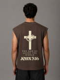 وست باکسی مدل Jesus رنگ قهوه ای موکا کد W-57