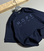 تیشرت باکسی مدل HOPE رنگ سرمه ای کد H-90