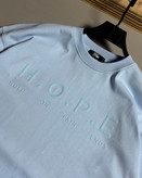 تیشرت باکسی مدل HOPE رنگ آبی روشن کد H-92