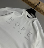 تیشرت باکسی مدل HOPE رنگ سفید کد H-93