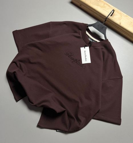 تیشرت باکسی مدل Acne Studios رنگ قهوه ای کد 390