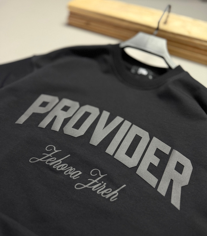 تیشرت باکسی مدل PROVIDER رنگ مشکی کد 42