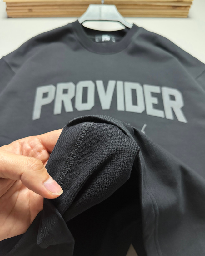 تیشرت باکسی مدل PROVIDER رنگ مشکی کد 42
