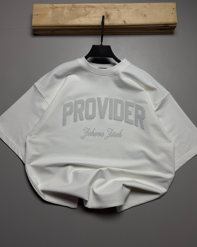 تیشرت باکسی مدل PROVIDER رنگ سفید کد 42