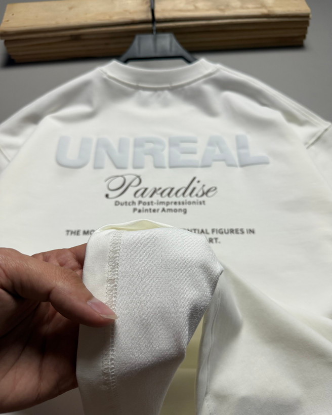 تیشرت باکسی مدل UNREAL رنگ سفید کد 251