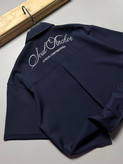 پیراهن باکسی مازراتي مدل گلدوزی رنگ سرمه ای کد 147