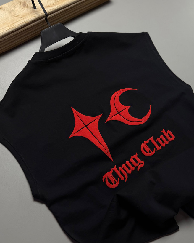 وست باکسی مدل Thug Club رنگ مشكي کد 623
