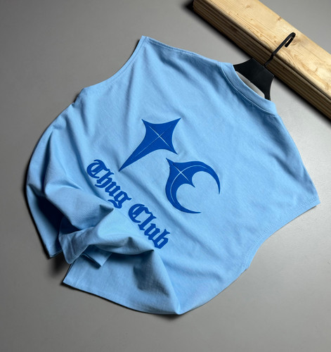 وست باکسی مدل Thug Club رنگ آبي کد 623
