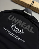 تیشرت باکسی مدل UNREAL رنگ مشکی کد 251