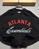 تیشرت قواره باکسی مدل ATLANTA رنگ مشكي کد 834