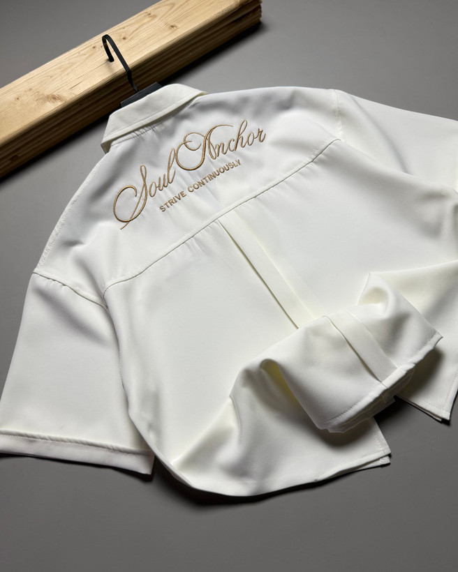 پیراهن باکسی مازراتي مدل گلدوزی رنگ سفید کد 125