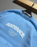 دورس باکسی سه نخ پنبه مدل RATERACE رنگ آبی روشن کد 422