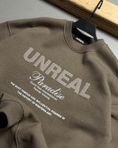 دورس باکسی سه نخ پنبه مدل UNREAL رنگ نسکافه ای کد 443