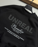 دورس باکسی سه نخ پنبه مدل UNREAL رنگ مشکی کد 443