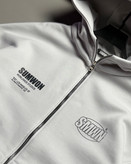 سویشرت باکسی سه نخ پنبه مدل SMWN رنگ طوسی لایت کد 255