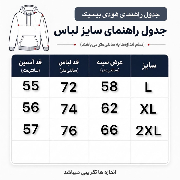 هودی بیسیک باکسی سه نخ پنبه رنگ آبی روشن کد 466